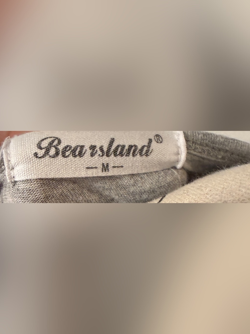 Bearsland Maternity Gray Ruched Side Tee Size Medium Stretch Pregnancy Top - Picture 7 of 7